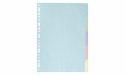 Exacompta 1605E lengüeta de índice (Exacompta Forever 170 GSM Recycled Pastel Dividers A4 5 Part)