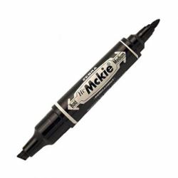 Zebra Pen Mckie Bold marcador permanente Grueso Negro (Zebra HI Mckie Bold Double Ended Black Ink Permanent Marker Box 10)