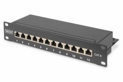 Digitus Cavo patch CAT 6, classe E Patch, schermato (CAT 6 CLASS E PANEL SHIELDED BLACK)