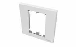 Vision TC3 SURR1G placa de pared y cubierta de interruptor Blanco (Modular AV faceplate component - single-gang UK surround - frame which accommodates two modules - fits to tc3 backbox1g or any sta...