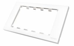 Vision TC3 SURR2G placa de pared y cubierta de interruptor Blanco (Modular AV faceplate component - double-gang UK surround - frame which accommodates 5 modules - fits to tc3 backbox2g or any stand...