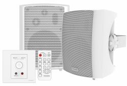 Vision TC3-AMP+SP-1800 altavoz De 3 vías Blanco Alámbrico 50 W (Modular AV faceplate audio amplifier - with pair wall speakers - TC3 AMP 2 x 25w [RMS] digital amplifier and SP 1800 5.25" pair wal...