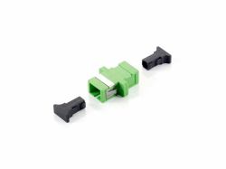 Equip 156144 adattatore di fibra ottica SC/APC 12 pz Verde (Sc Apc Coupler, Single-Mode - Simplex - Warranty: 12M)