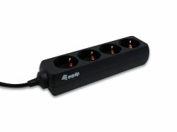 Equip 333281 prolunghe e multiple 1,1 m 4 presa[e] AC Nero (4-Outlet Power Strip - Warranty: 12M)