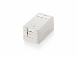 Equip 125121 caja de tomacorriente Blanco (1-Port Keystone Jack Surface - Mount Box - Warranty: 12M)
