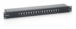 Equip 326416 pezzo di pannello 1U (Equip Patchpanel CAT6 16 Port black 19" [1HE])