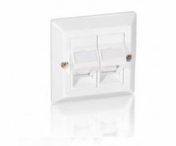 Equip 760301 placa de pared y cubierta de interruptor Blanco (Universal Faceplate - Warranty: 12M)