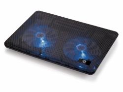 Conceptronic CNBCOOLPAD2F almohadilla fría 39,6 cm [15.6"] Negro (2-Fan Notebook Cooling Pad - Warranty: 12M)