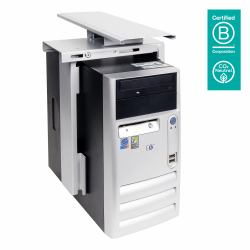 Dataflex Top Grip soporte para CPU deslizable/rotatorio (Dataflex Viewmate computer holder - desk 322 - silver [5Years warranty])
