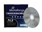 MediaRange MR506 disco blu-ray lectura/escritura [BD] BD-R 50 GB (BD-R DL 50GB 6x, 1-pack - MR506, 50 GB, BD-R, Jewelcase - Warranty: 12M)