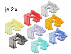 DeLOCK 86420 abrazadera para cable Multicolor 16 pieza[s] (Delock RJ45 Repair Clip Starter Set -)