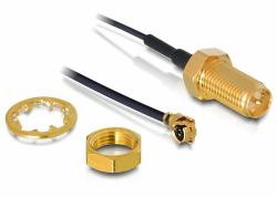 DeLOCK 88379 conector coaxial R-SMA 1 pieza[s] (Delock Anschluss IPEX auf RP-SMA zum einbauen)