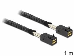 DeLOCK 1m, Mini SAS HD x 4 SFF 8643 Black (Delock SAS internt kabel - 1 m)