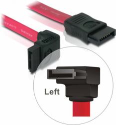 DeLOCK SATA Cable - 0.5m cavo SATA 0,5 m Rosso (Kabel SATA ca. 50cm int. abgew.[ob/li] / gerade)