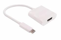 Microconnect USB3.1CHDMIW Adaptador gráfico USB Negro (USB-C to HDMI, White - Video resolution Up 4K*2K@30Hz - 0,15m, M - F - Warranty: 300M)