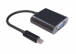 Microconnect USB3.1CVGA Adaptador gráfico USB Negro (USB-C to VGA Adapter 0.2m - Black, Max. 1920x1080p@60Hz - Warranty: 300M)
