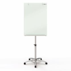 Nobo Caballete móvil Diamond magnético de cristal (Nobo 1903949 Diamond Glass Mobile Magnetic Flipchart Easel)