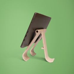 R-Go Tools Supporto per laptop e tablet R-Go Treepod, ergonomico e modulare, regolabile, a base biologica (LAPTOP AND TABLET STAND R-GO - ADJUSTABLE BIOBASED TREEPOD ERGO)
