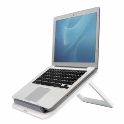 Fellowes 8210101 supporto per laptop Supporto per computer portatile Grigio, Bianco 43,2 cm [17"] (I-Spire Series Laptop Quick Lift - White)