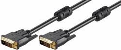 Microconnect MONCC2F cavo DVI 2 m DVI-D Nero (DVI-D 24+1-pin w. Ferrit, M-M - Full HD 1080p, Dual Link, 2m - Black, HDTV Resolution max.: 2560 x 1600 Pixel, 60Hz - Warranty: 300M)