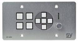 SY Electronics SY-KP4NV-EA accesorio para matriz de conmutación (SY Euro 4 button Keypad Controller with navigation keys and rotary volume control. Brushed Aluminium)