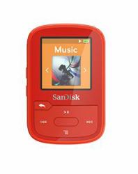 SanDisk SDMX28-016G-G46R reproductor MP3/MP4 Reproductor de MP3 16 GB Rojo (CLIP SPORT PLUS/GLOBAL 16GB - RED)