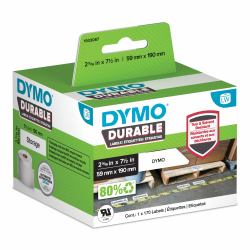 DYMO LW auténticas etiquetas durables | 59mm × 190mm | rollo de 170 etiquetas grandes "White Poly" | Etiquetas autoadhesivas que duran sobre superficies exigentes para etiquetadoras LabelWriter (...