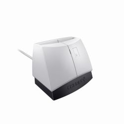 CHERRY SmartTerminal ST-1144 lector de tarjeta inteligente USB 2.0 Negro, Gris (CHERRY Smartcard Terminal ST-1144UB pale grey USB Contact Smart Card Terminal)