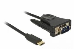 DeLOCK 62964 cavo parallelo Nero 1,8 m (Delock - seriel adapter - USB-C til DB)