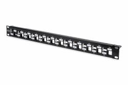 Digitus Panel de conexión modular, 24 puertos, escalonados (DIGITUS DN-91412 - patch-panel - 1U -)