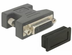 DeLOCK 60160 tapa de seguridad para enchufe DVI Negro 10 pieza[s] (Delock Dust Cover for DVI female - stÃ¸)