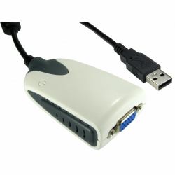 Cables Direct USB2-VGA3 Adaptador gráfico USB 1680 x 1050 Pixeles Negro, Blanco (CDL USB 2.0 to SVGA Adapter)