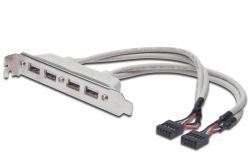 Digitus Cavo per slot USB (DIGITUS USB SLOT BRACKET CABLE - 4X TYPE A-2X10PIN IDC)