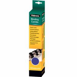 Fellowes 5330102 carpeta de cartón A4 Azul (Plastic Comb 6mm Blue A4 Retail 25pk)