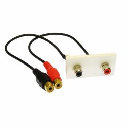 Cables Direct ZZ-MOD-2RCA modulo Keystone (CDL 2 RCA AV Module)