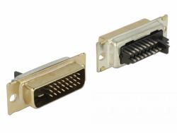 DeLOCK 65883 cavo di collegamento DVI 24+1 Argento (Delock - video-konnektor - DVI-D)