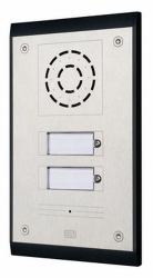 2N Telecommunications 9153102 Negro, Plata portero automático (2N IP UNI 2 BUTTON)