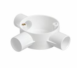 Titan CJB203WT accesorio para microconducto de fibra óptica (TITAN 20MM 3 WAY TEE BOX WHITE)