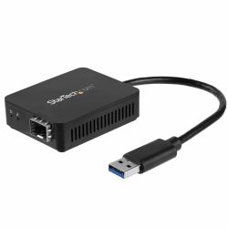 StarTech.com Convertitore da USB 3.0 a fibra ottica - Adattatore compatto da USB a SFP aperto - Adattatore di rete da USB a Gigabit - Compatibile con adattatore in fibra USB 3.0 Multimodale [MMF] /...