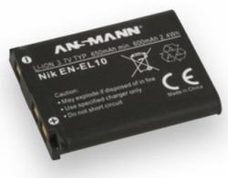 Ansmann A-NIK EN EL 10 Ión de litio 650 mAh (A-Nik EN-EL10 - A-NIK EN EL 10, 650 mAh, 3.7 - V, Lithium-Ion [Li-Ion] - Warranty: 12M)