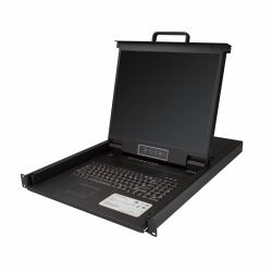 StarTech.com Console KVM per armadio Rack a 8 porte VGA con schermo LCD - 19" - 1U (8 PORT RACKMOUNT KVM CONSOLE - FOR SERVER RACK - 48.26 CM)