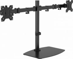 Vision VFM-DSDB soporte para monitor 81,3 cm [32"] Escritorio Negro (Monitor desk stand mount - fits two display 13 to 27" with VESA sizes 75 x 75 or 100 x 100 - post height 452 mm - max between sc...