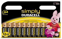 Duracell Simply Single-use battery AA Alkaline (Duracell Simply Alkaline Pack of 12 AA Batteries)