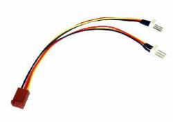 Target RB-522 cable divisor y combinador Divisor de señal para cable coaxial Negro, Amarillo, Rojo (3-Pin Fan [F] to 2 x 3-Pin Fan [M + M] 0.15m OEM Internal Splitter Cable)