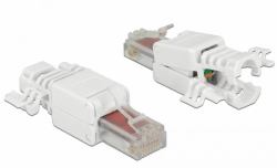 DeLOCK 86416 cavo di collegamento RJ-45 Bianco (Delock netvÃ¦rk-konnektor)