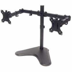 Manhattan Soporte doble de sobremesa para TV/monitores [Articulado], para pantallas de 10" a 27",...