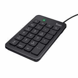 Trust 22221 tastierino numerico Laptop/PC USB Nero (XALAS USB NUMERIC WIRED KEYPAD - .)