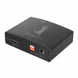 Lindy 38167 convertidor de audio Negro (Hdmi 4K Audio Extractor With - Bypass - Warranty: 24M)