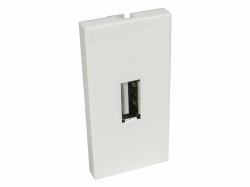 Cables Direct AV-MODUSBA USB Blanco toma de corriente (CDL 1x USB TypeA Euromod -Pigtail)