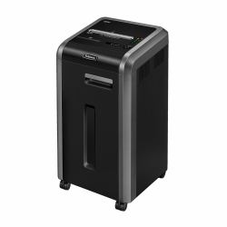 Fellowes 225Ci triturador de papel Corte cruzado 65 dB 24 cm Negro, Plata (Powershred 225ci Shredder [Cross Cut] 230V EU/UK)